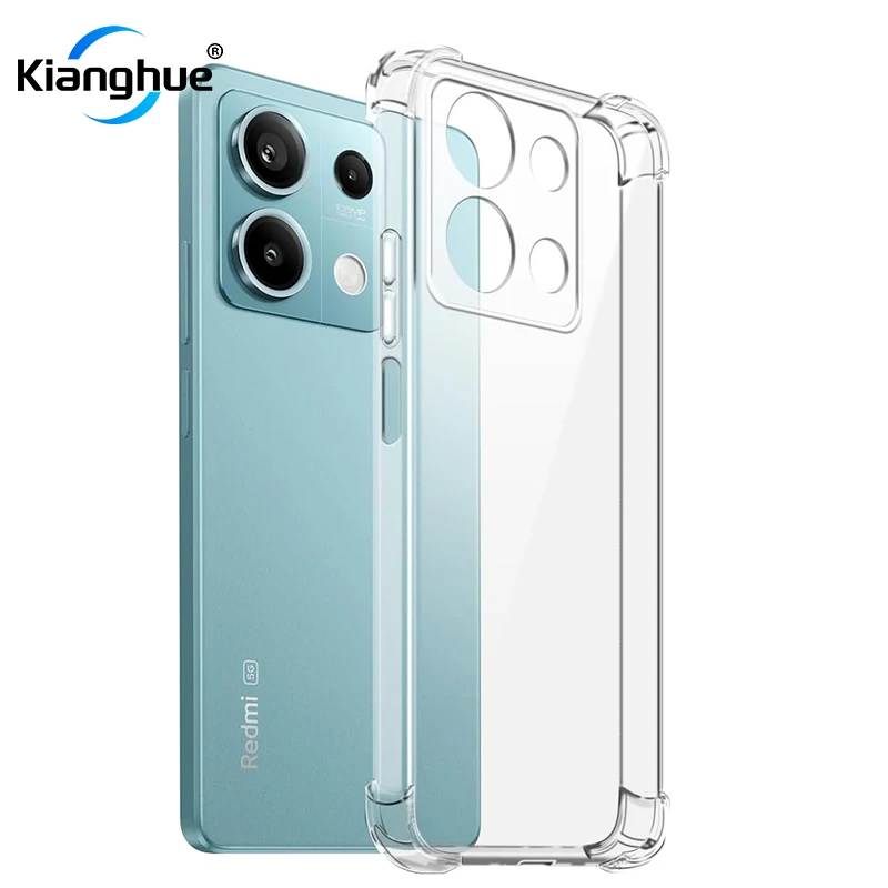 Coque en silicone antichoc pour Xiaomi Redmi Note 13 12S 12T 11 11T 11S 10 10S Pro Plus Pro + 4G 5G, coque transparente et souple Ultra fine