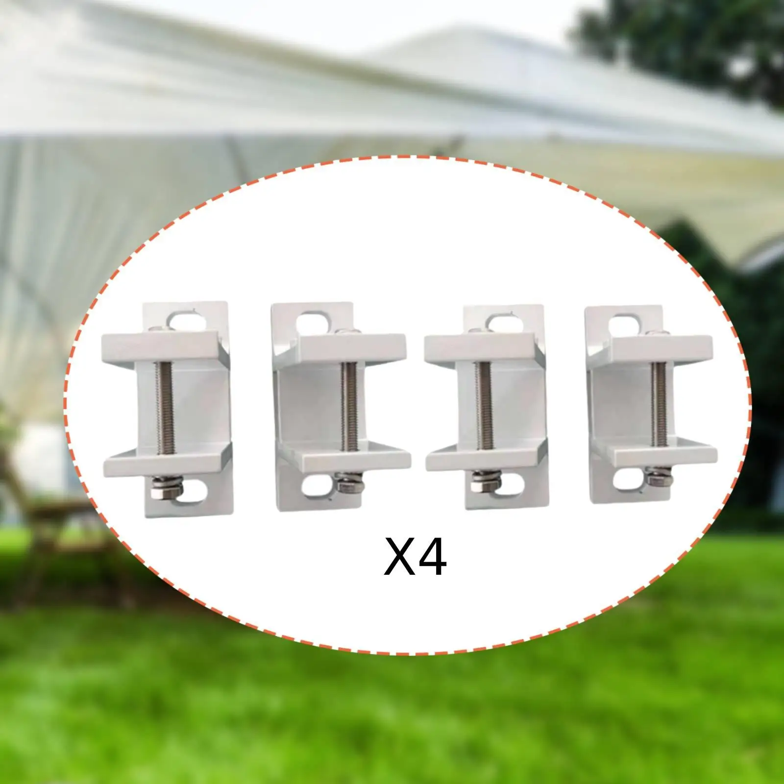 Awning Canopy Support Bracket White Aluminum Alloy Wall Mounted Fittings for Patio Porch Outdoor Use