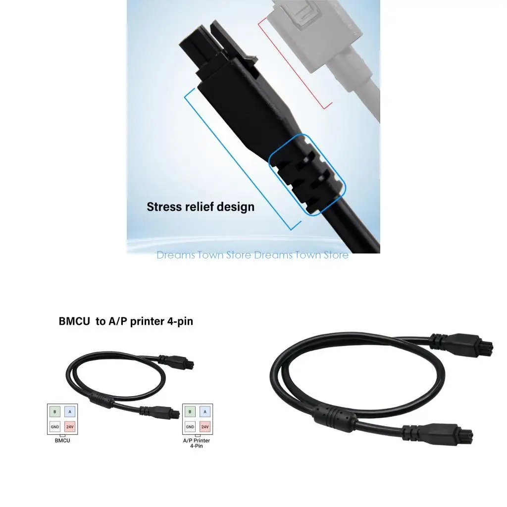 

HX6A Upgraded Printer Extension Cable 4Pin Male to Male Auto Feed BMCU