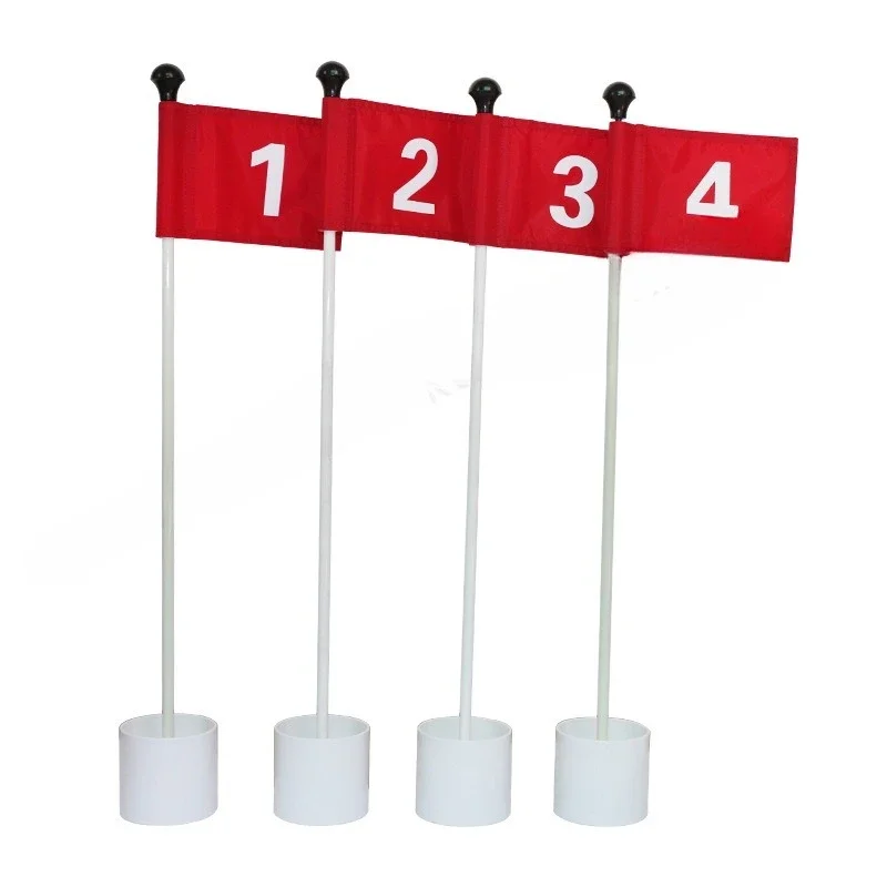 Digital flag, course supplies, flagpole hole cup set