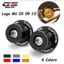 Swing Arm Carretéis Sliders Parafusos para Yamaha, Mt03, Mt09, Mt10, Peças da motocicleta, Acessórios da motocicleta, Mt 03, 10, 6mm