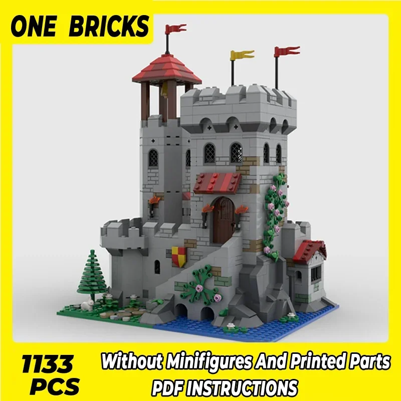 Moc Building Blocks Castle Model Riverside Outpost Technical Bricks DIY Assembly Construction Toys For Childr Holiday Gifts