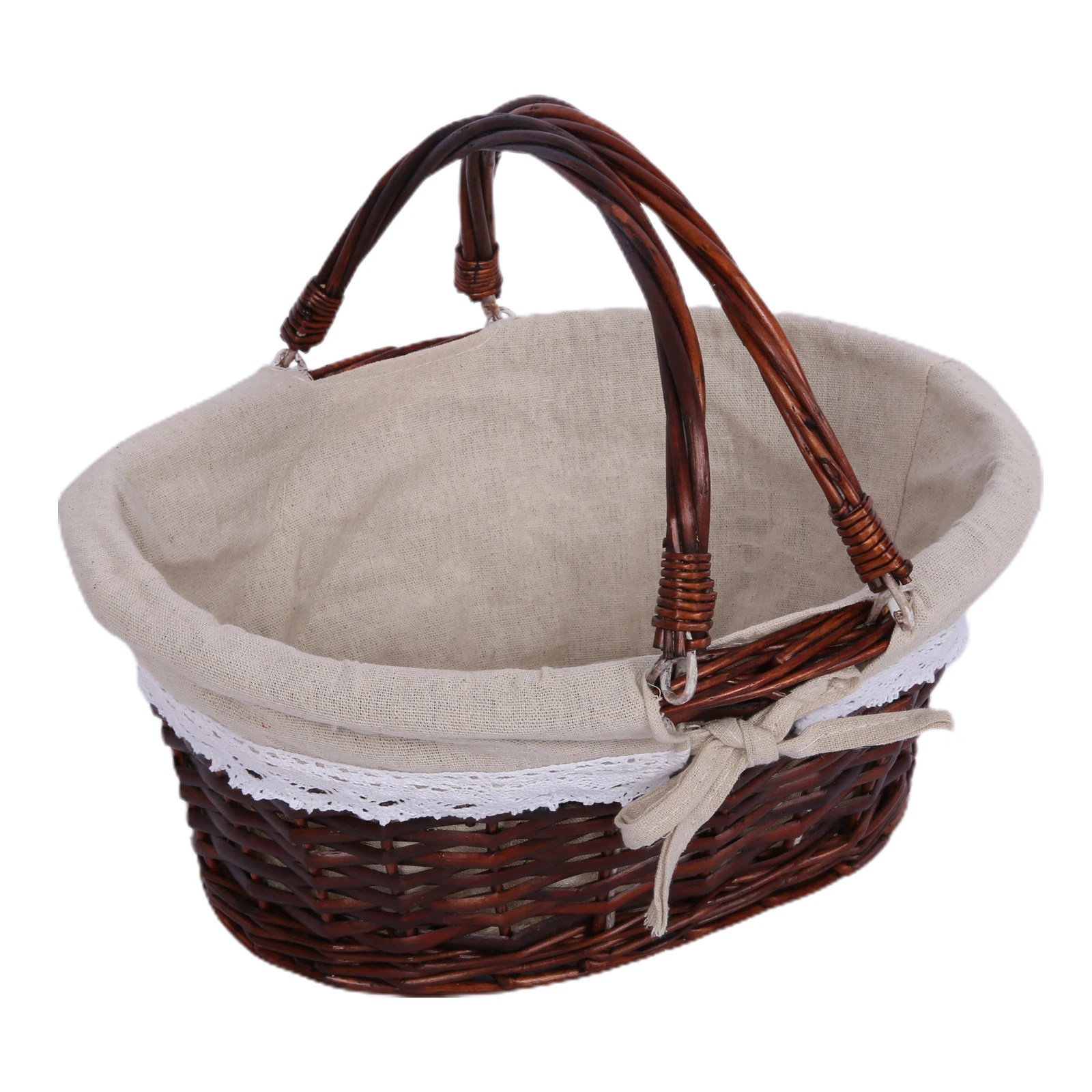 籐編みバスケット デュアルハンドル付き 多目的ポータブルバス - Home Decor Rattan のレビューと価格