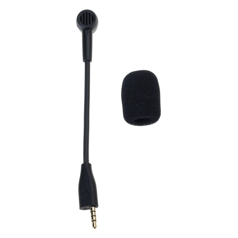 3,5-mm-Gaming-Headsets-Mikrofonarm mit Schaumstofffilter für MMX100 MMX150 Headsets Kommunikations-Streaming-Mikrofon E74A – Detail 1