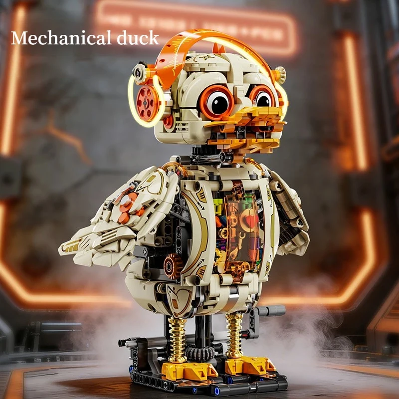 

Набор строительных блоков MOC «Механическая утка» из 1168 деталей, игрушки-подарки, креативные кирпичики, модель робота-животного, набор для самостоятельной сборки