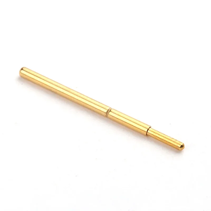100PCS / Package PA75-J1 Small Round Head Gold-plated Spring Test Pin Needle Tube 1.02MM Length 16.5mm PCB Probe