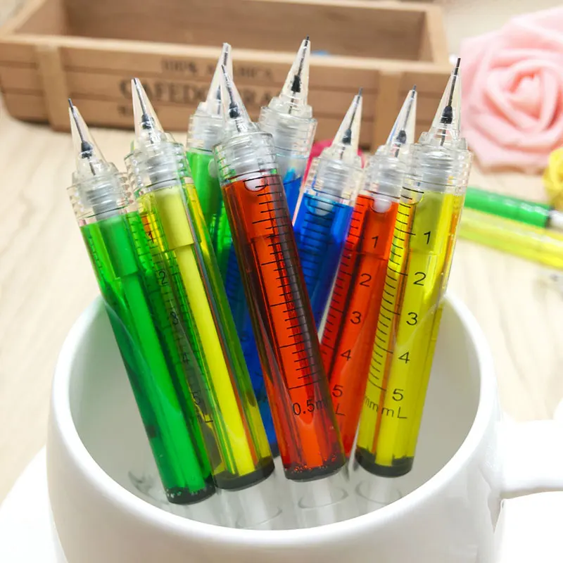 

60Pcs Needle Tube Syringe Shape Mechanical Pencil Office School Stationery