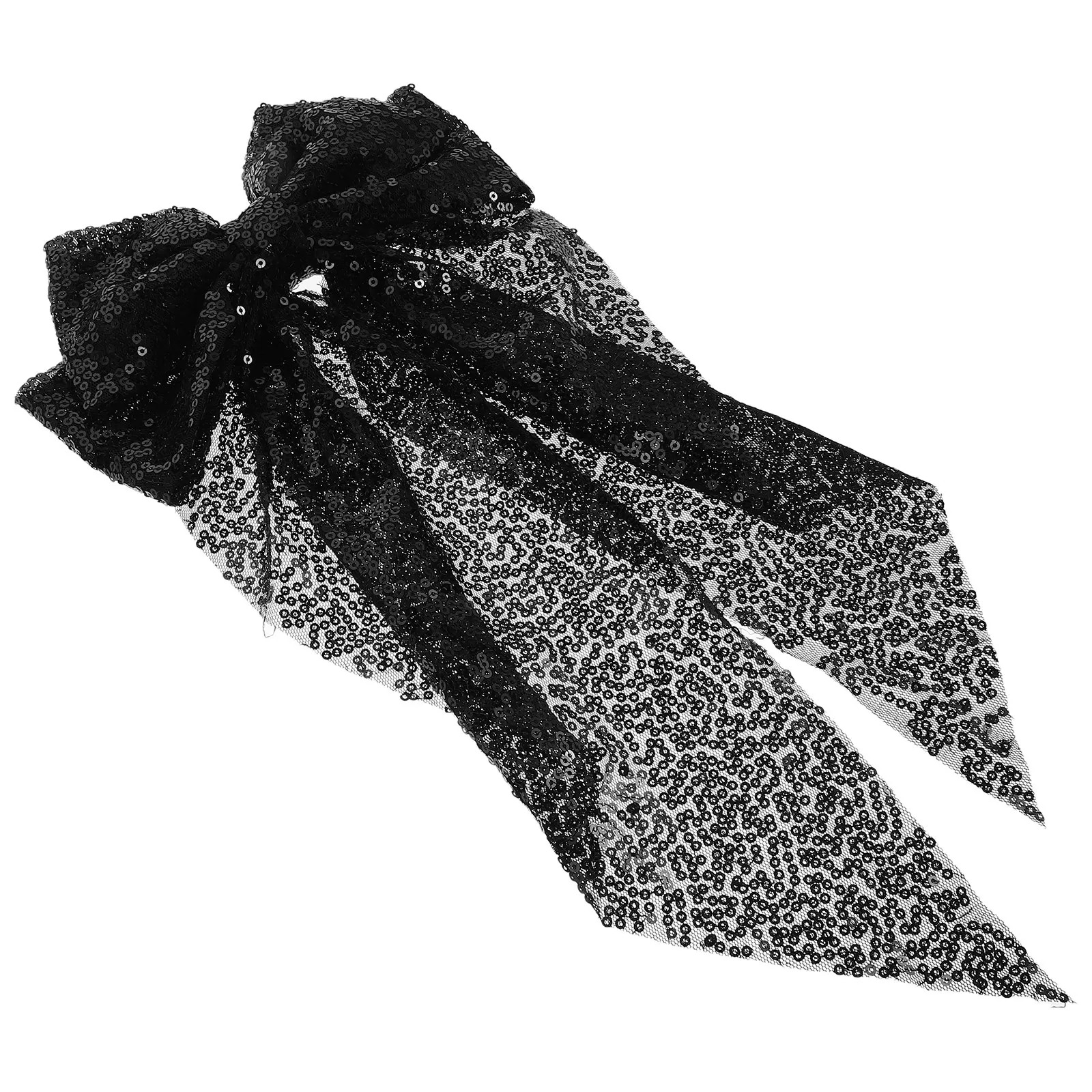 

Sequin Large Bow Hair Clip Sparkling High Ponytail Accessory Cute and Playful for Both Casual and Formal Events