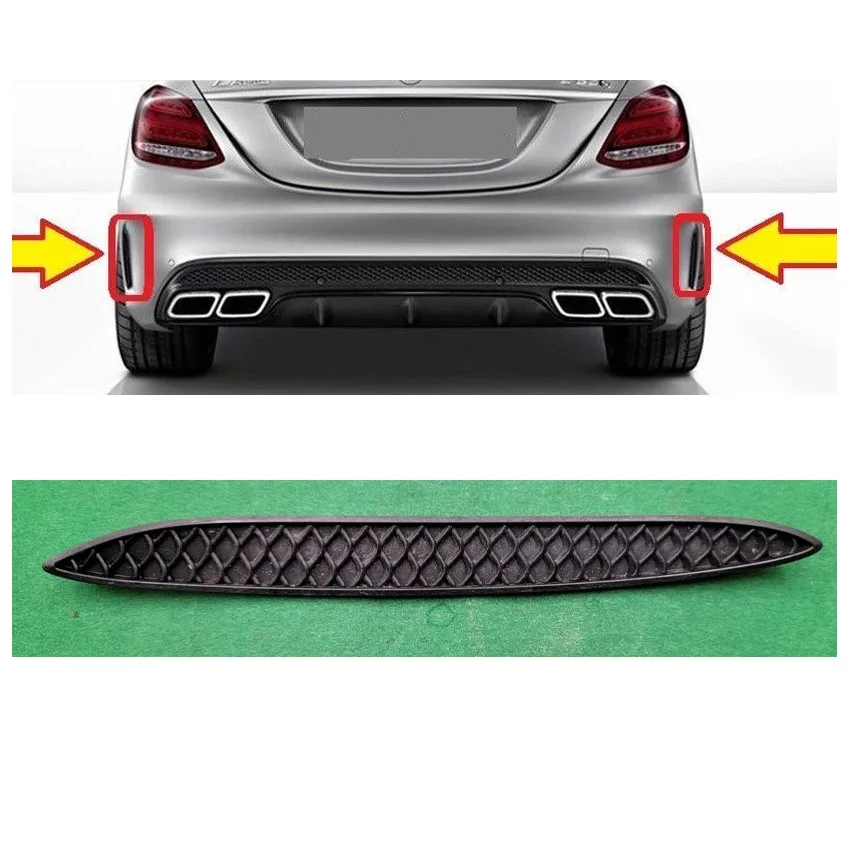 Rear bumper cover grille For Mercedes Benz C-Class W205 2015-2018 OEM 2058850053 2058850153