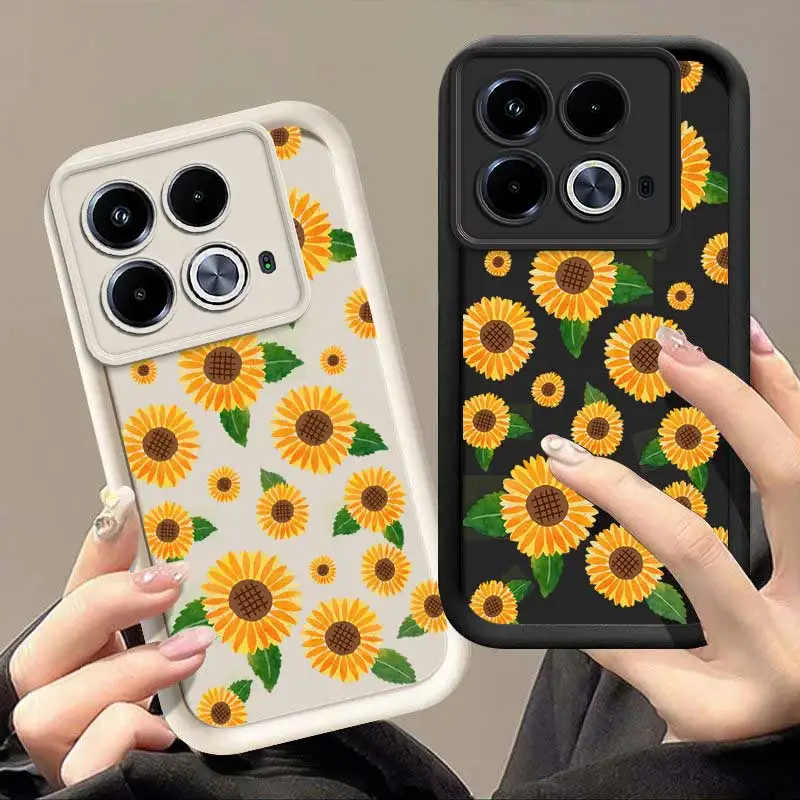 Note40 Sunflowers Sky Eye Ladder Phone Case For Infinix Note 40Pro 30 30Pro 30VIP 12 12Pro Smart 8 7 6 Zero 30  Cover