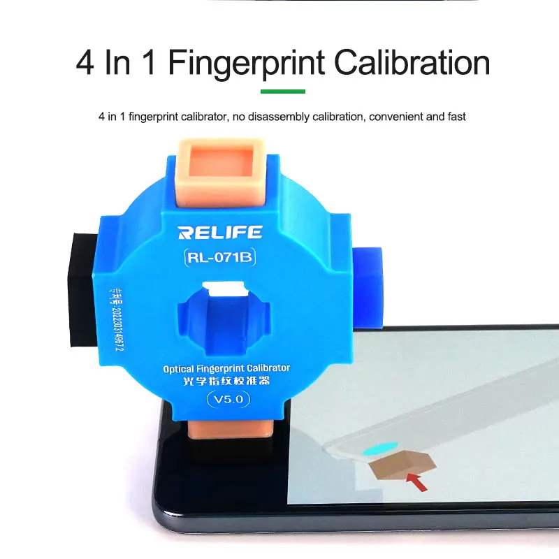 Herleven RL-071A RL-071B 4in1 Optische Vingerafdruk Kalibratie Tool Telefoon Hoge Herkenningssnelheid Optische Vingerafdruk Kalibrator