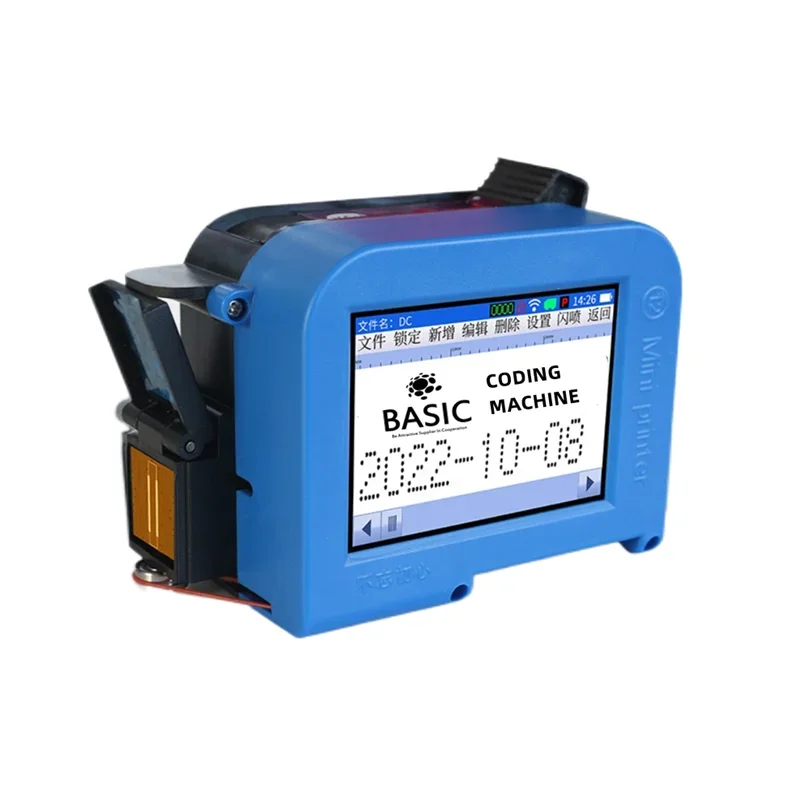 New Portable Production Date Barcode Label Coding Machine Batch Number Qr Code Quick Drying Mini Handheld Inkjet Printer