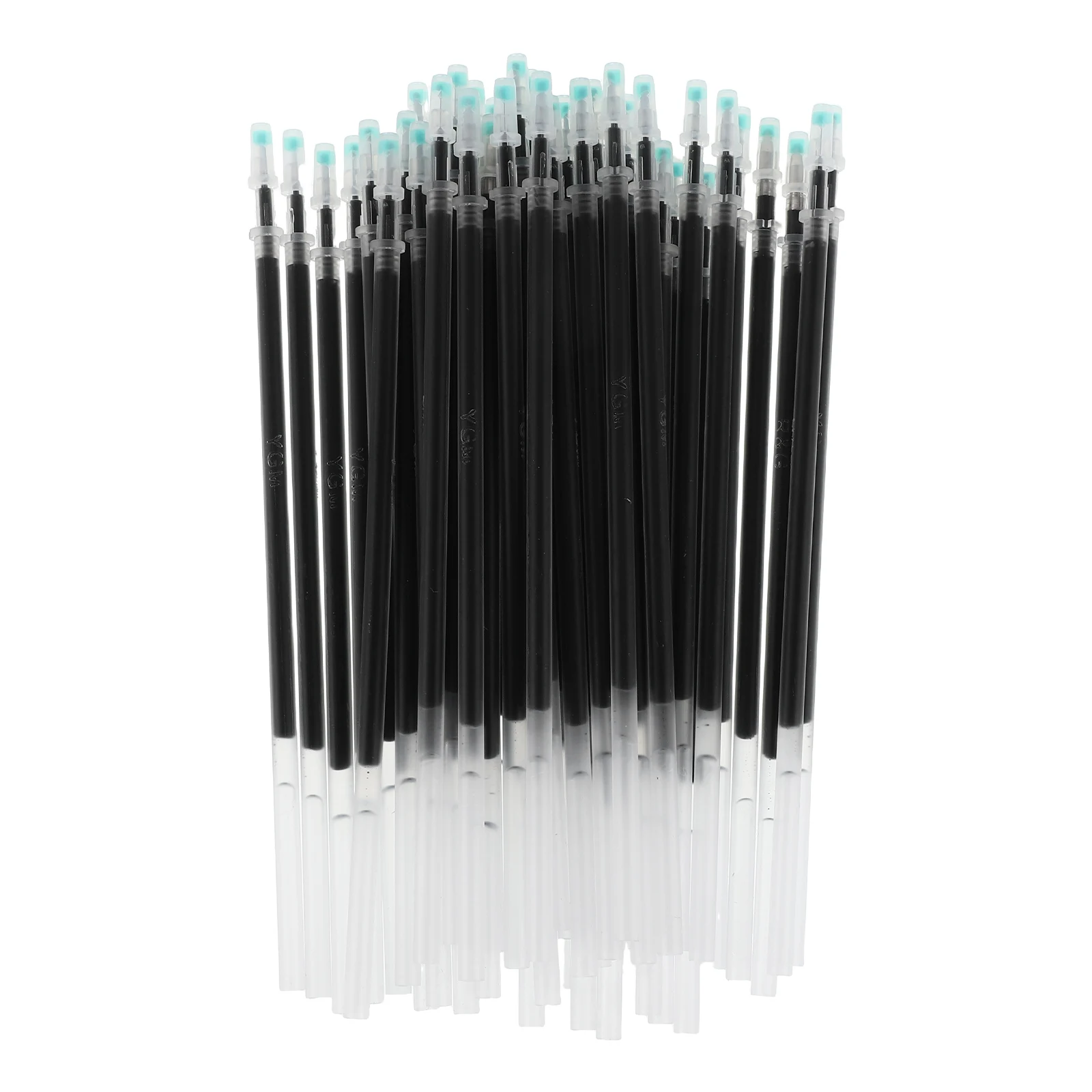 

100pcs Black Ballpoint Pen Refills 0.5Mm Fine Tip Quick Drying Ink Smooth Writing Plastic Needle Point Pens For School