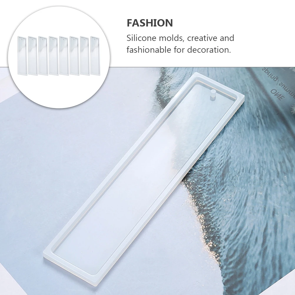 

8 Pcs Bookmark Mould Epoxy Resin Mold Resin Bookmarks Molds for DIY Craft Diy Bookmark Mold Reusable