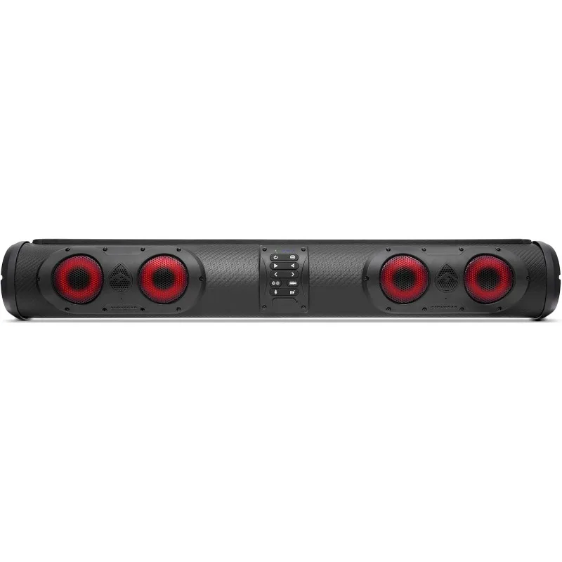 SEDS32R 500 vatios amplificado Powersports de doble cara 11 altavoz Bluetooth LED retroiluminado barra de sonido impermeable a prueba de suciedad w