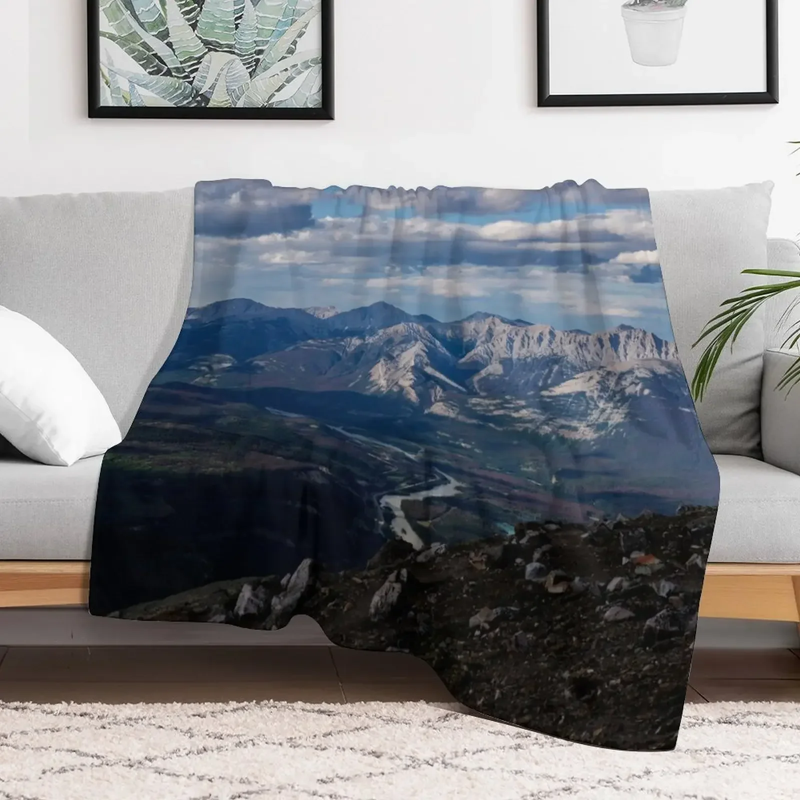 Canadian Rockies Throw Blanket Bed Moving Blankets