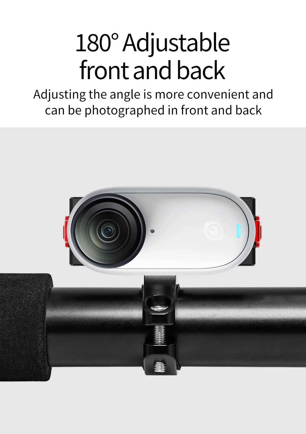GO3 GO3S Magnetische Schnellwechselhalterung, verstellbare Aluminium-Lenkerhalterung für Insta360 Go 3/3S Fahrrad- und Motorradkamerahalter – Detail 17