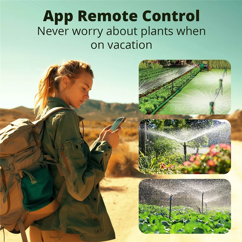 A96T Zigbee Smart Water Valve Smart Timing Irrigation Switch IP55 Automatic Irrigation Easy Install Remote Control A