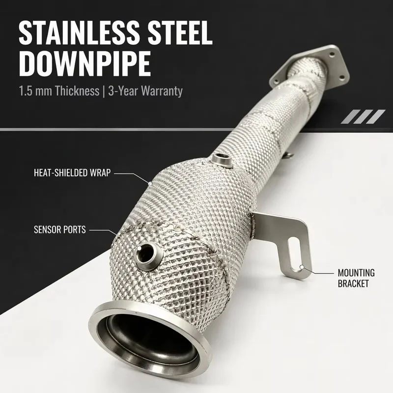 Perfectly Customized Performance Exhaust Downpipe Specifically Designed for Infiniti Q50 2.0T (M274) 2014-2024