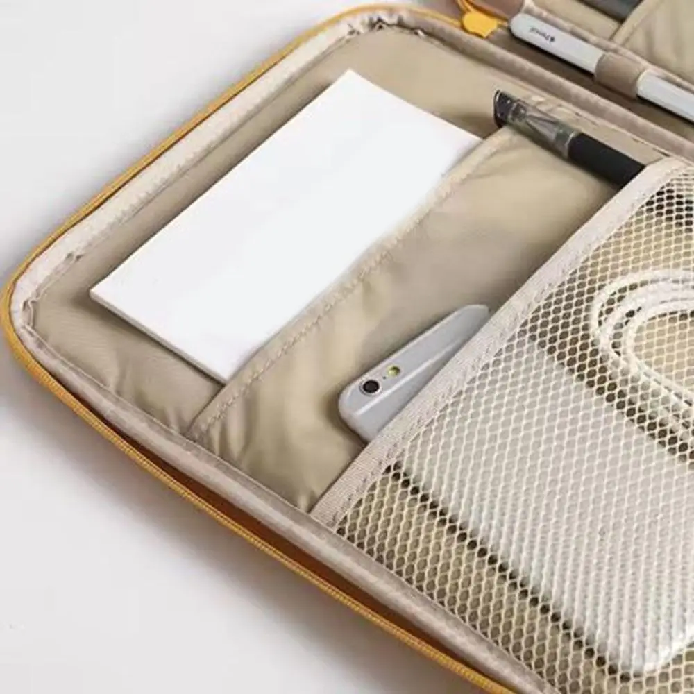 حافظة كمبيوتر محمول مقاومة للصدمات مقاس 13 بوصة مقاومة للاهتراء، حقيبة حمل ناعمة للكمبيوتر المحمول مع حقيبة يد للكمبيوتر اللوحي بسحاب