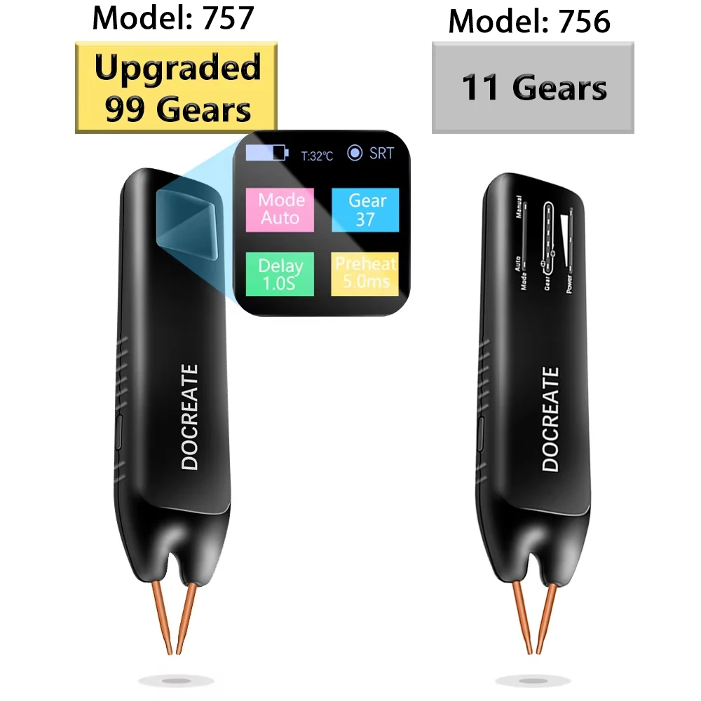 يده بقعة لحام لتقوم بها بنفسك قابل للتعديل المحمولة شاشة LED رقمية شاشة ملونة لحام الزناد التلقائي لبطارية 18650