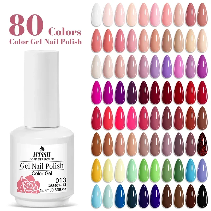 18,7 ml Gel-Nagellack mit großer Kapazität, 80 Farben, HEMA- und TPO-frei, semi-permanenter, ablösbarer UV-Gel-Lack, Maniküre, DIY-Nagelzubehör – Detail 5