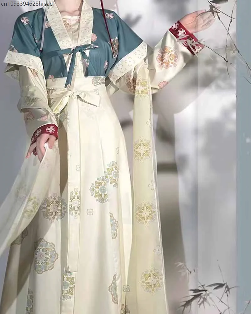 Chinese Hanfu Dress Women Carnival Cosplay Costume Party Outfit Ancient Traditional Vintage Tang Dynasty Hanfu Dress