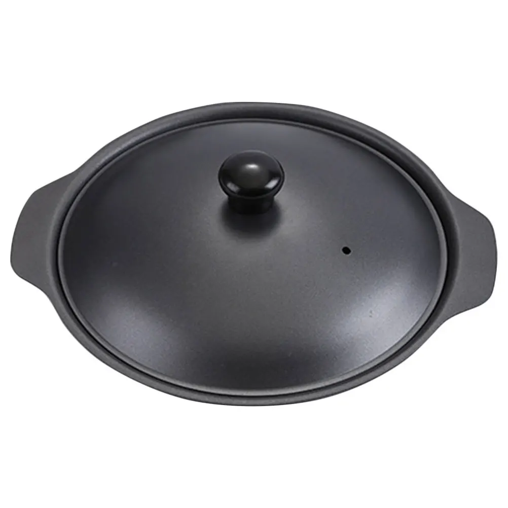 

Cast Iron Soup Pot Flat Bottom Even Heating Long Heat Retention Stew Cookware For Home Kitchen Braised Cooking Pot