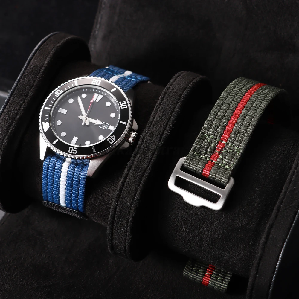 20mm 22mm Nylon Canvas Fabric Watchstrap for Tudor for BLACK BAY for Collar Hidden FXD Watchband for Men Outdoor Sport Bracelets