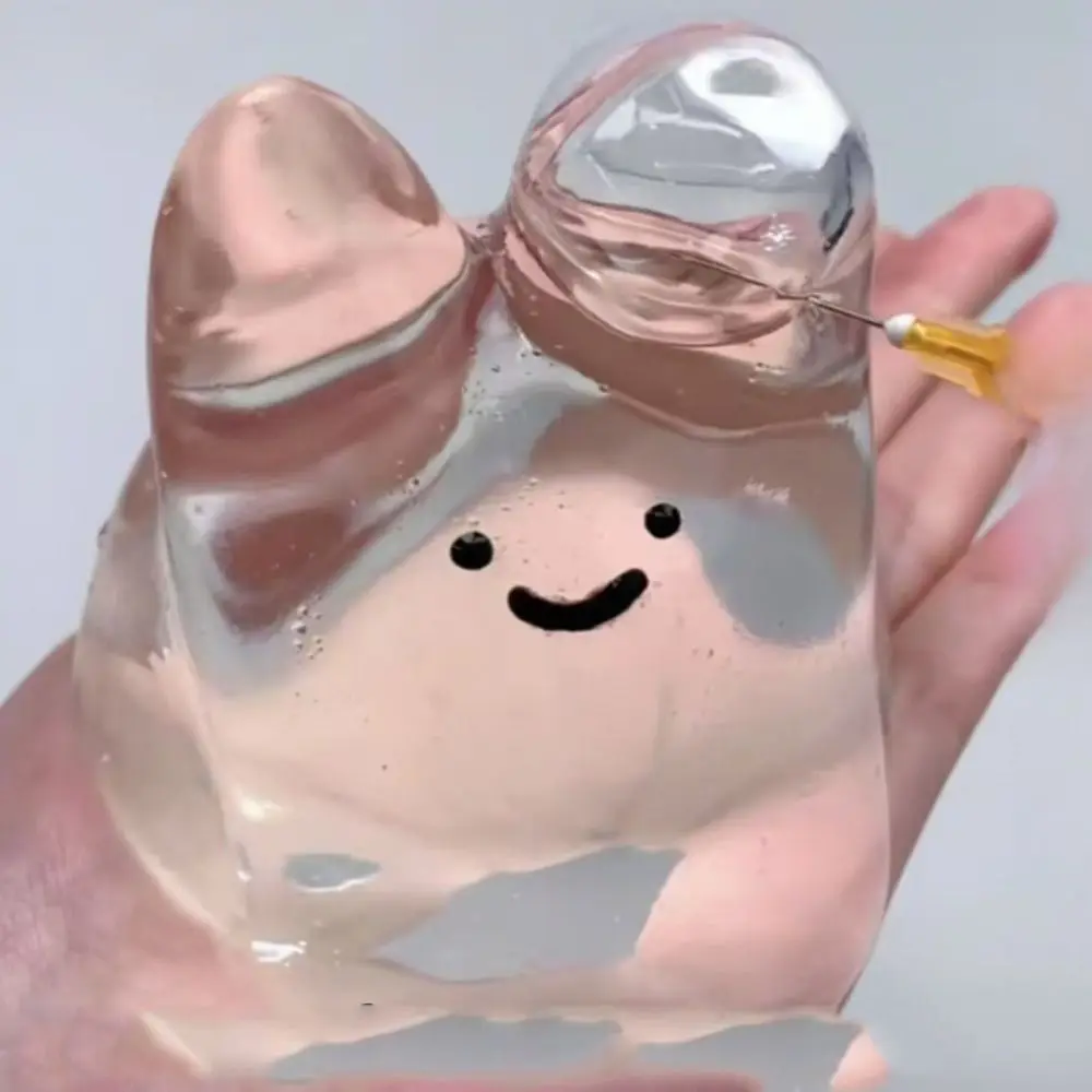 

Simulation Rabbit TPR Crystal Ball Solid Transparent Water Ball Pinching Toy Creative Realistic Bubble Rabbit Pinching Toy