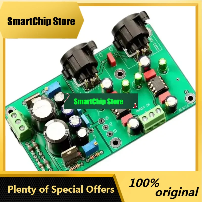 SmCpDRV134PA Single Ended To Balanced Converter Board Dual Channel Stereo For HiFi Power Amplifier DAC With Regulated Power Supp