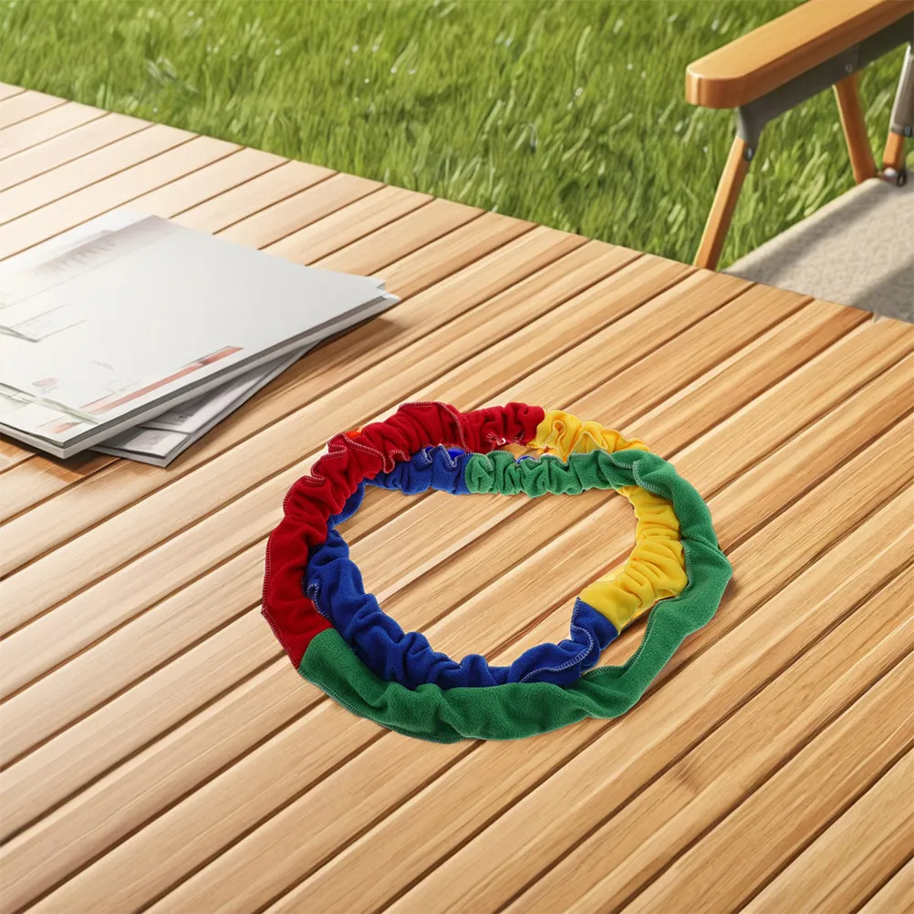 Children Colorful Elastic Band Outdoor Cooperative Stretchy Rope Group Games Motor Coordination Dynamic Movement Exercise Band