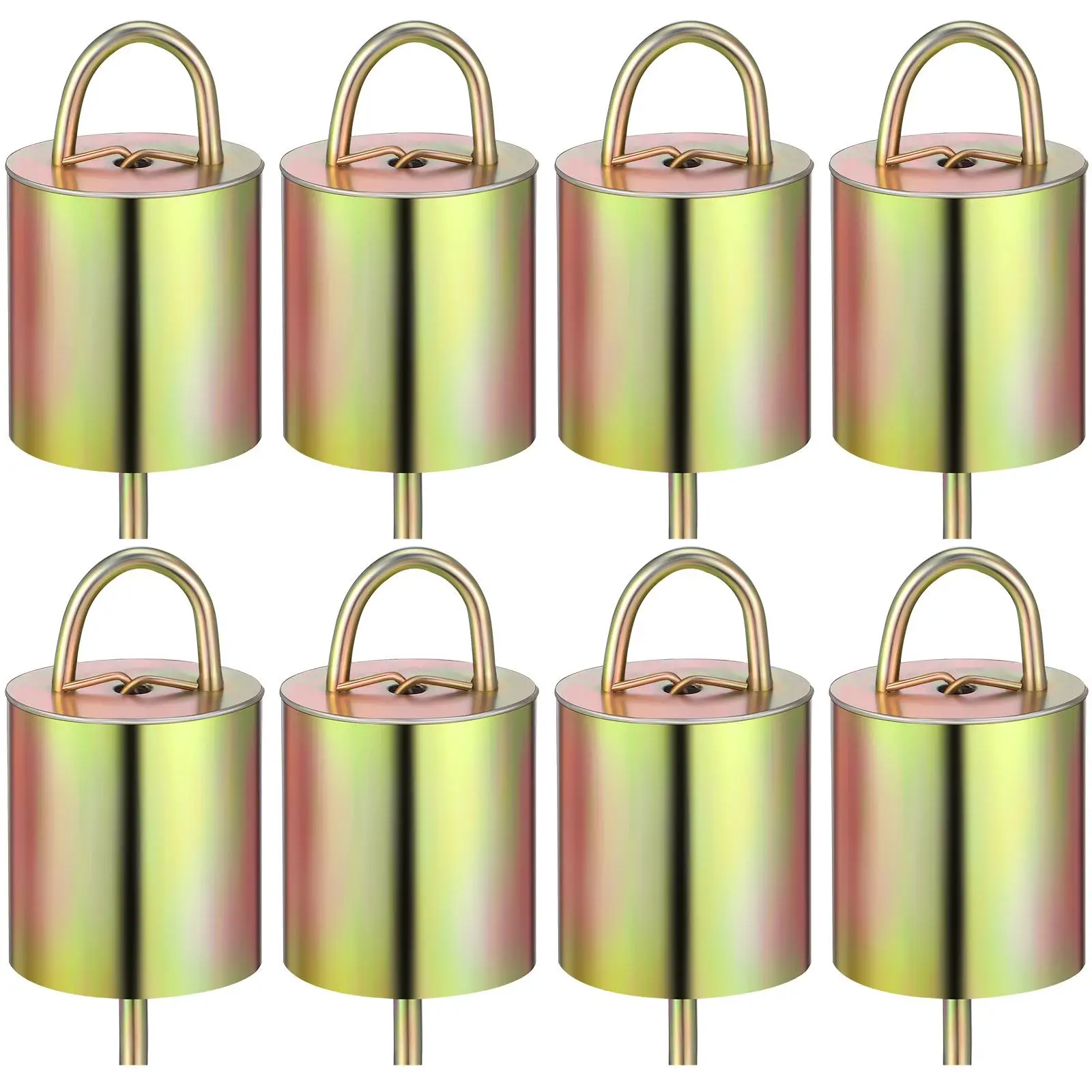 

8 Pcs Cattle Sheep Bells Large Rustic Farm Noise Maker Copper Durable Metal Cow Bells Livestock Hanging Christmas Decorations