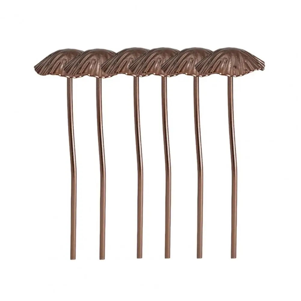 

1/5/6/8/10Pcs Iron Mushroom Decoration Set Primitive Forest Decor Stable Structure Desk Ornament Garden Home Decor