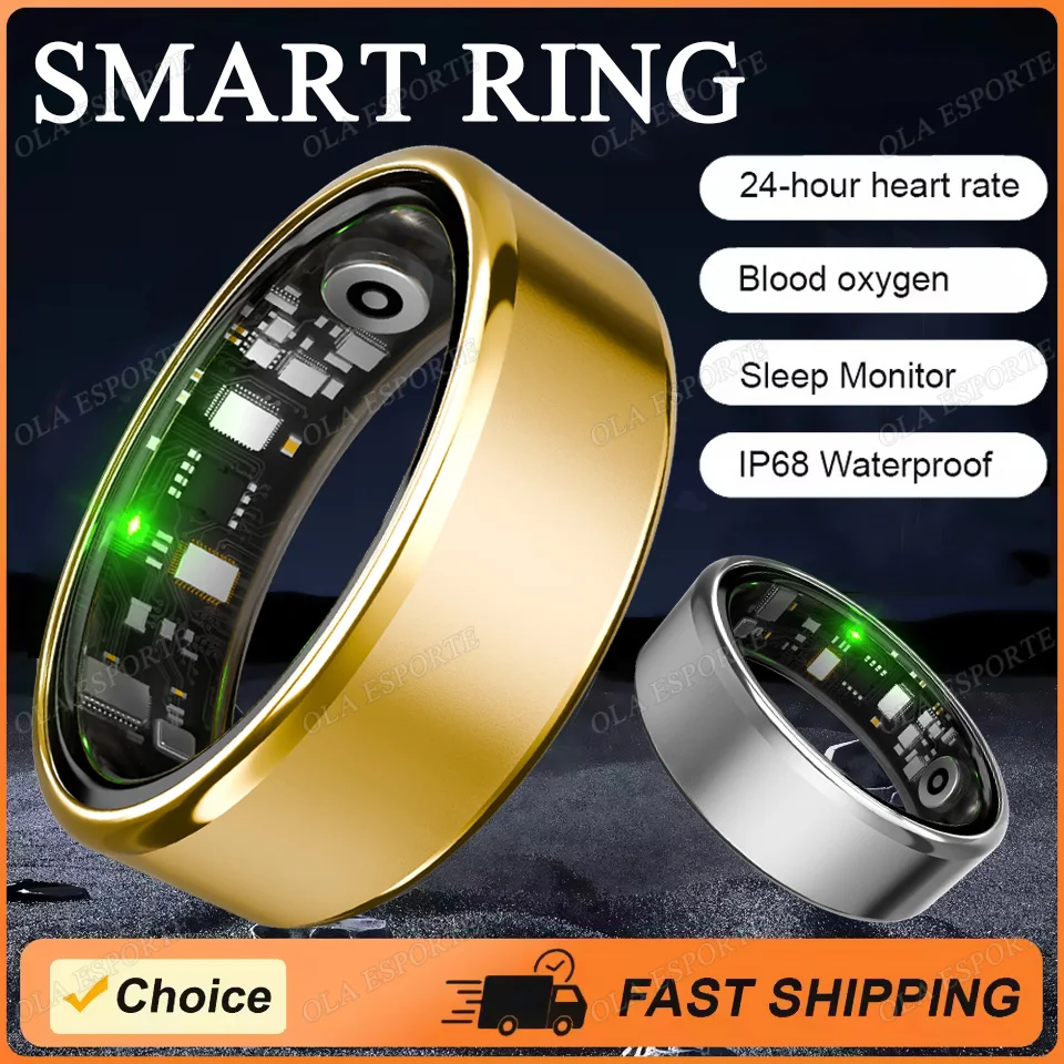 

Новинка 2025 года, умное кольцо, кислород в крови, мониторинг сердечного ритма, сна, спортивное GPS-слежение, удаленный уход, 5 АТМ, водонепроницаемый smartring для мужчин и женщин