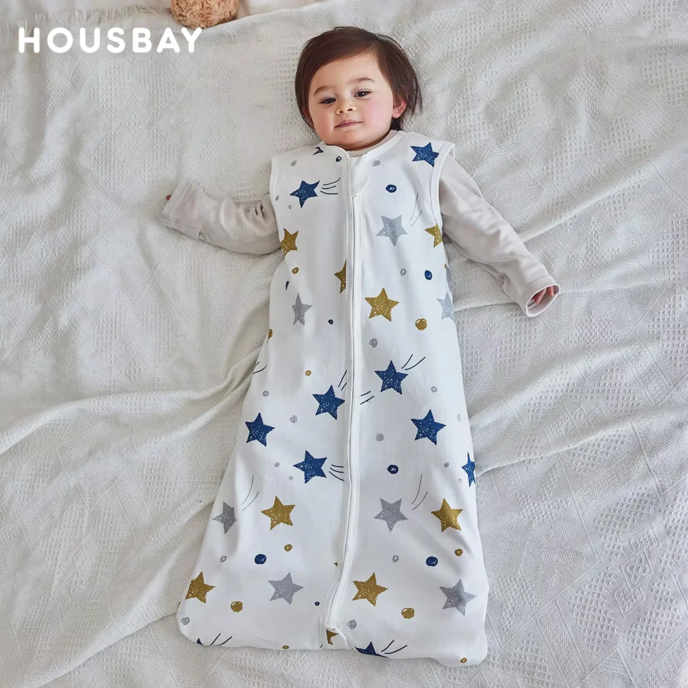 

Baby Vest With Round Base Thick Sleeping Bag Cotton-Padded For Warmth Suitable For Early Winter Round Base For Free Movement