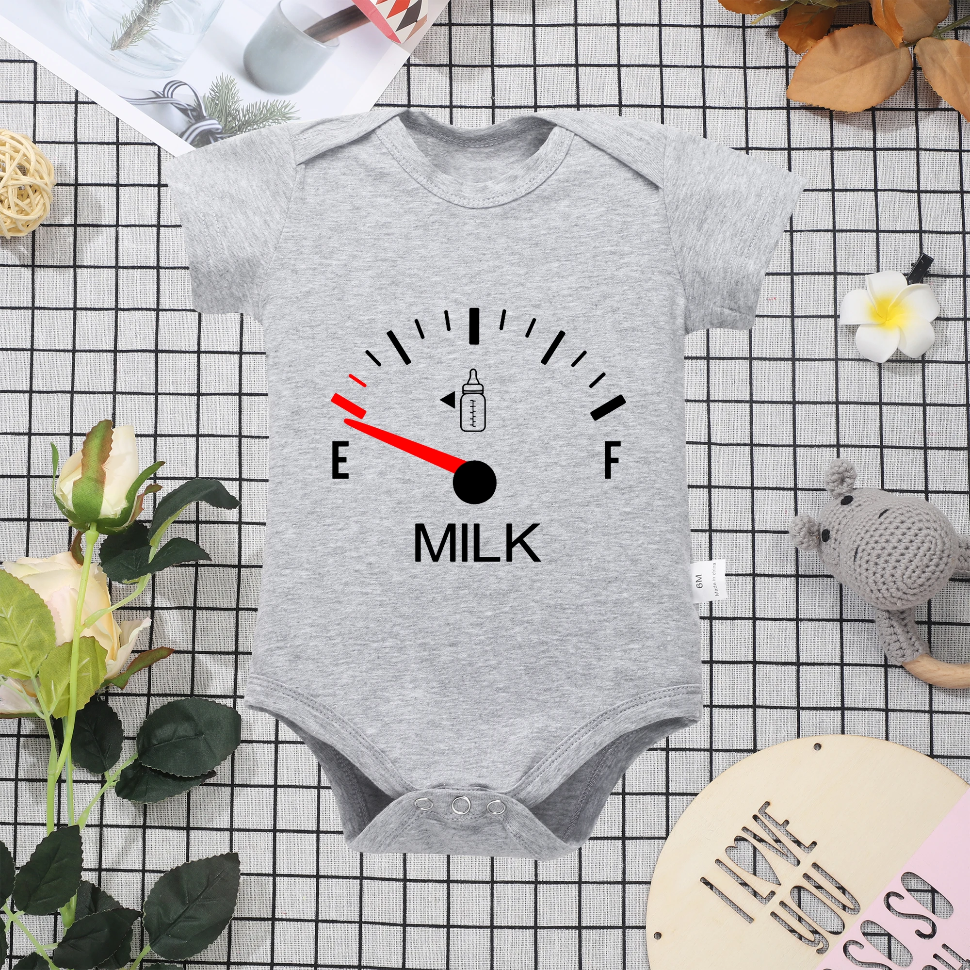 Hot White Cotton  Baby Onesie Minimalist Print Top Sell Creativity Milk High Quality Summer New Clothes 0-24 Newborn Romper