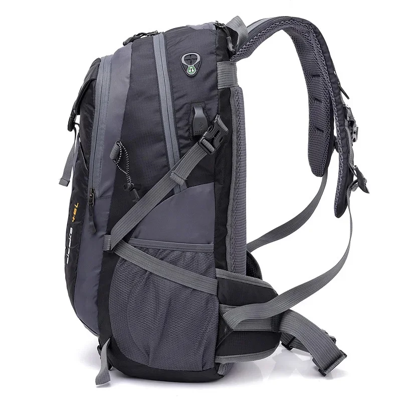 Men's Women's 40L USB Backpack Travel Waterproof Sports Bag Pack Outdoor Hiking Rucksack Climbing Camping For Female Male