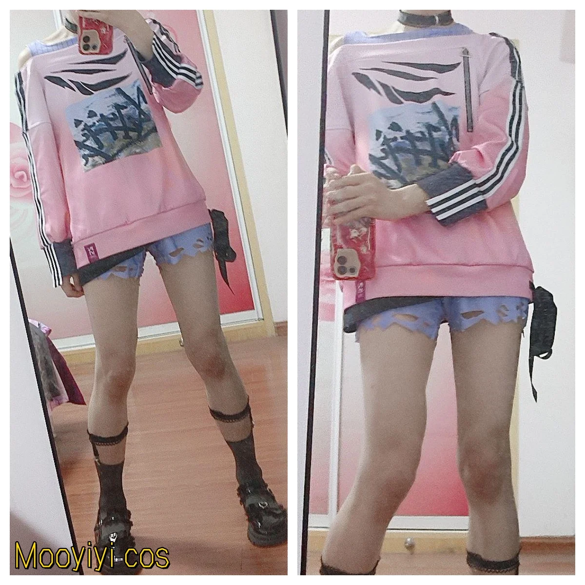 أزياء أكياما ميزوكي التأثيرية للهالوين، حفلة لعب الأدوار في عيد الميلاد، لعبة المعرض الهزلي، مقاس PJSK S-XL جديد