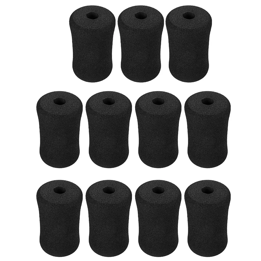 10Pcs High-Density Sponge Buffer Pad for Leg Extension Machine Tube Cover Gym Replacement Parts Foot Support Roller