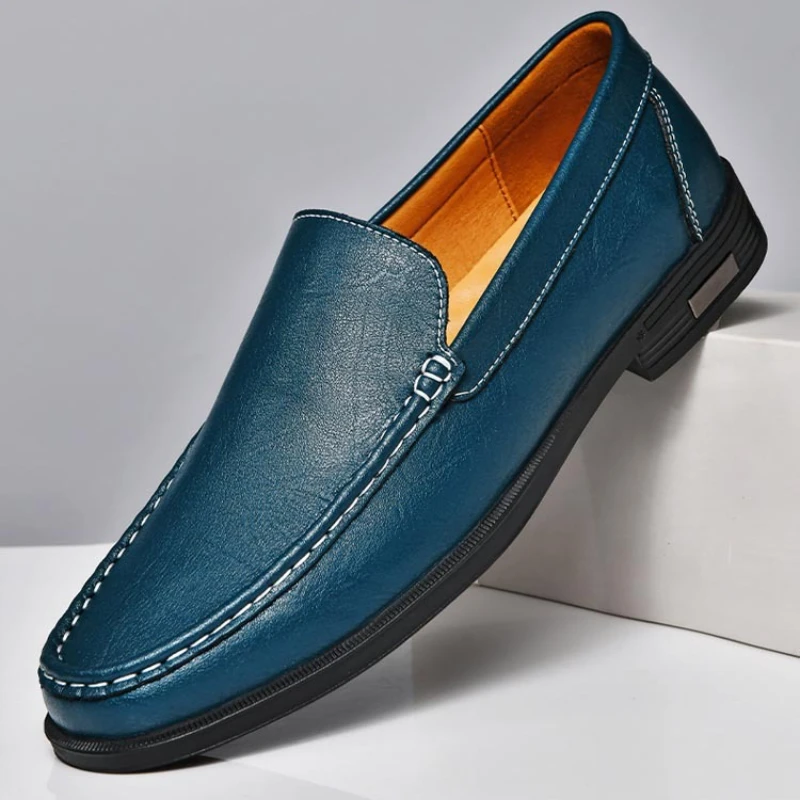 

Мужская обувь из натуральной кожи без шнуровки, офисные мужские деловые туфли, мужские модельные туфли для свадебной вечеринки, мокасины для дыхания, вождения, ленивые лоферы