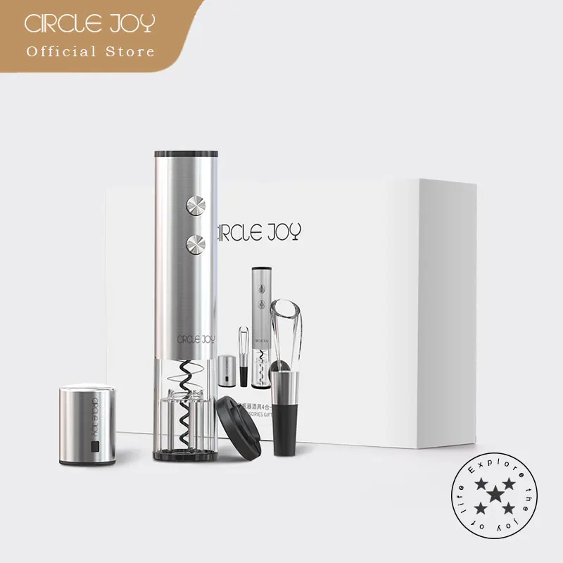 

Circle Joy Electric Wine Opener Automatic Corkscrew Bottle Opener For Party Bar Wine Lover Gift Set