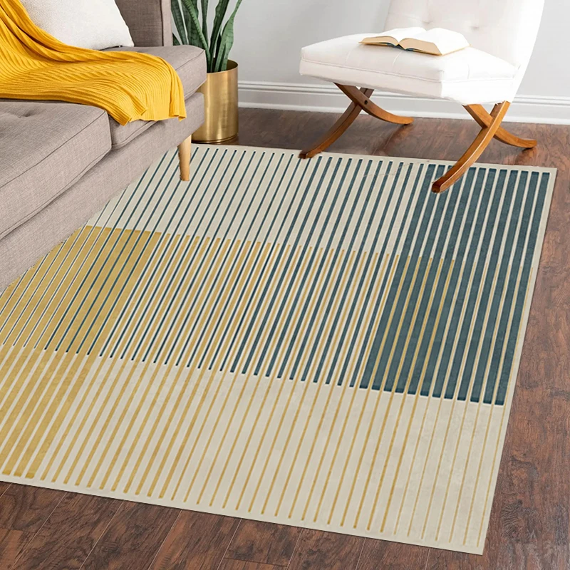 Scandinavian light luxury living room rugs, coffee table rugs, machine washable rugs, non-slip rugs, kitchen and bedroom rugs