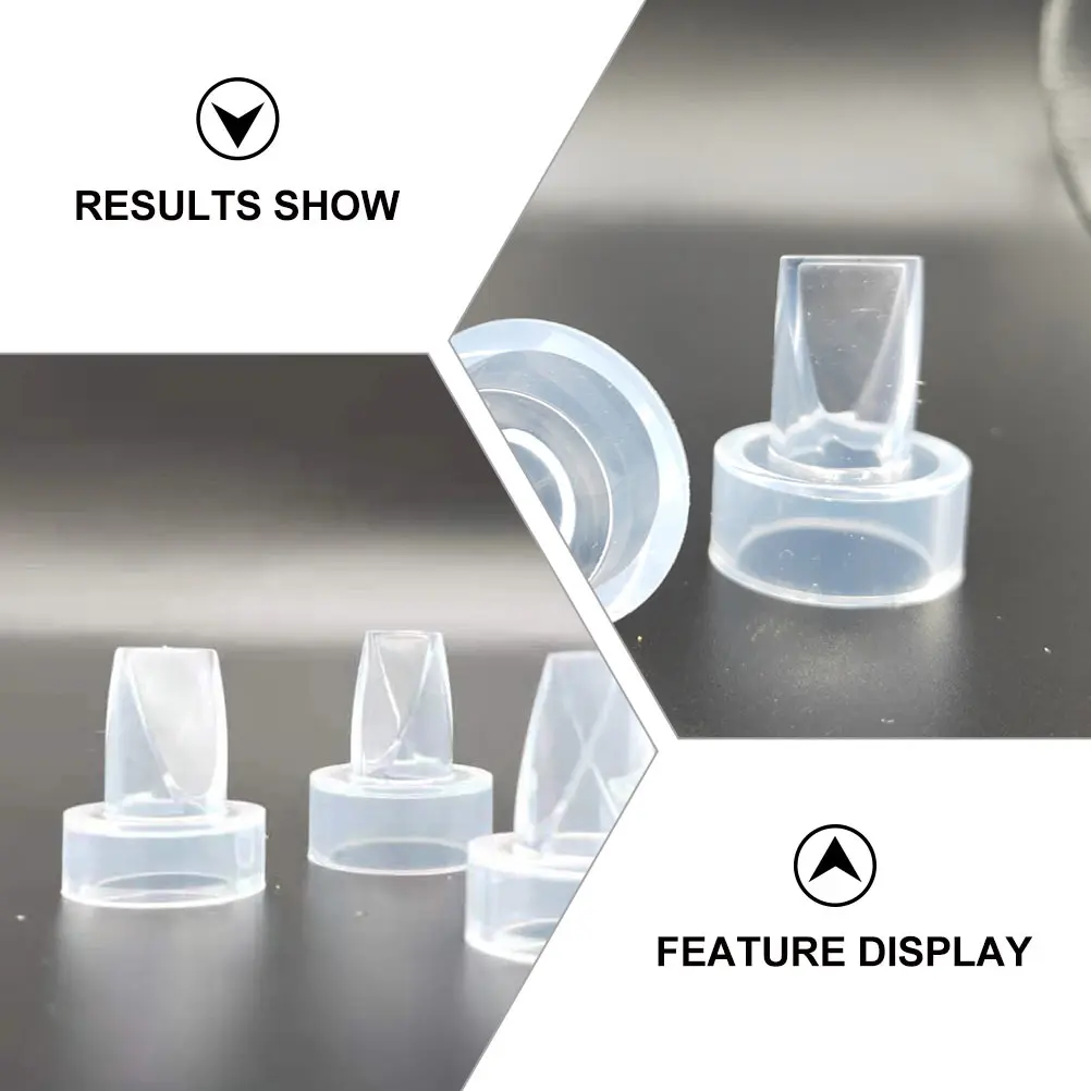 

8 Pcs Silicone Breast Pump Duckbill Valves Anti Backflow Accessories Manual Pump Safe Durable Easy Clean Transparent Parent Baby