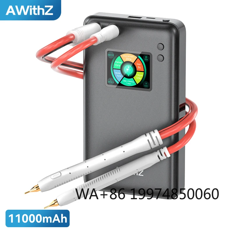 

Awithz 11000mAh Spot Welder Machine with LCD Screen 0.35mm Battery Welder with 7 UI Languages for Professional Welding Tasks