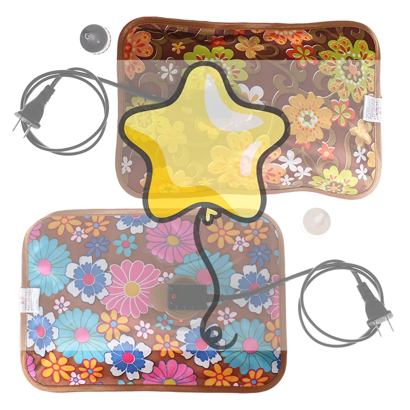 1set  Rechargeable Electric Hot Water Bottle Hand Warmer Heater Bag For Winter Color Random