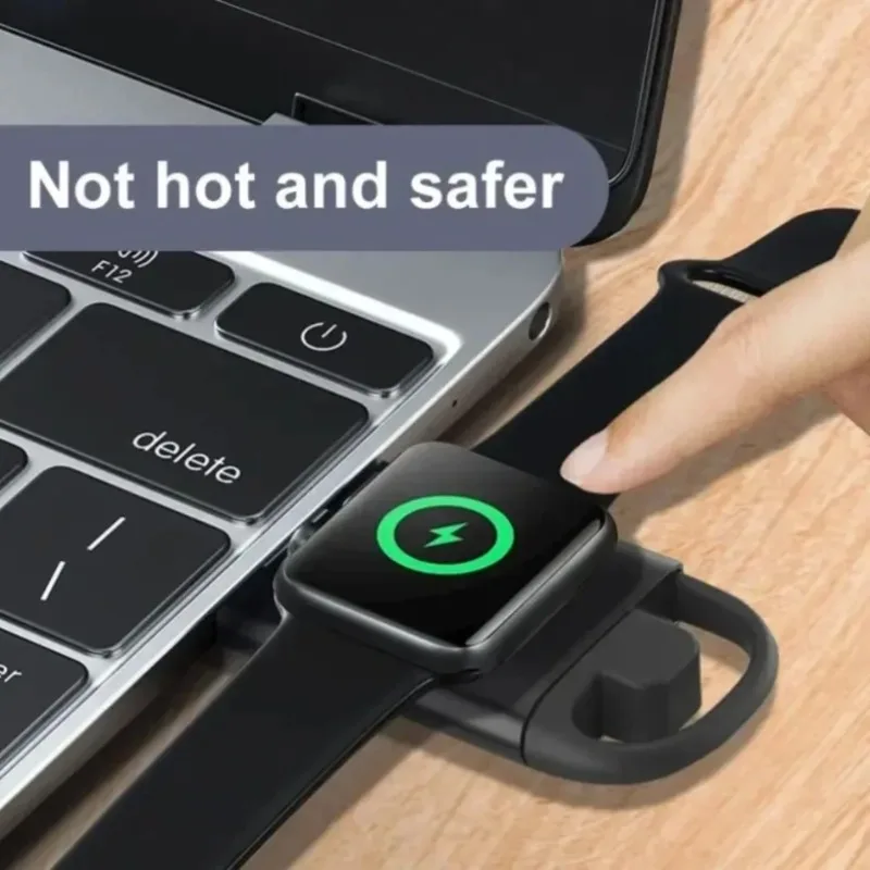 Mini Keychain Magnetic Wireless Charger for Apple Watch Ultra 9 8 7 6 5 4 3 SE Fast Charging Dock Portable Travel Watch Charger