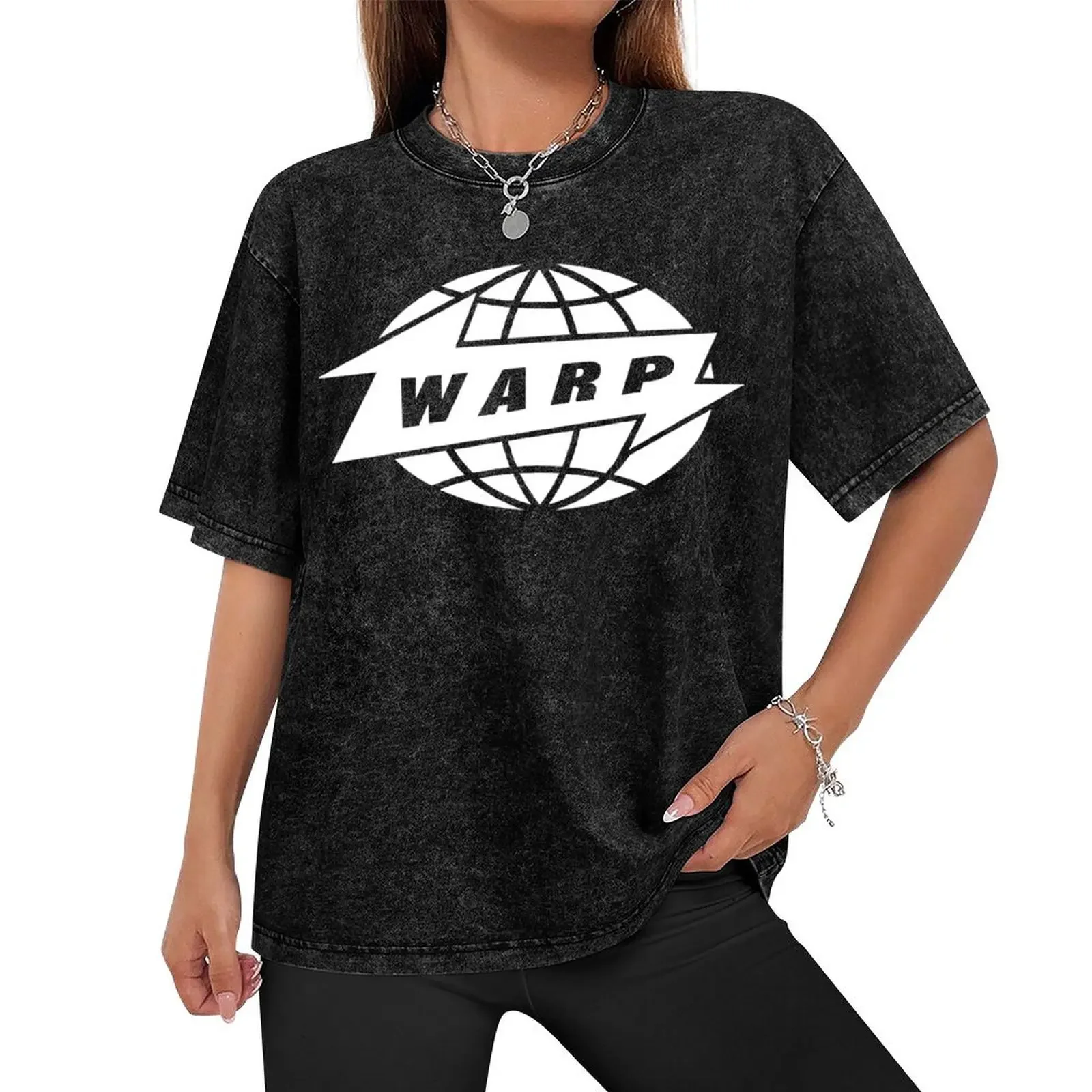 [HIGH QUALITY] Warp Records (white version) T-Shirt anime tshirt boys whites plus size clothes T-shirt men