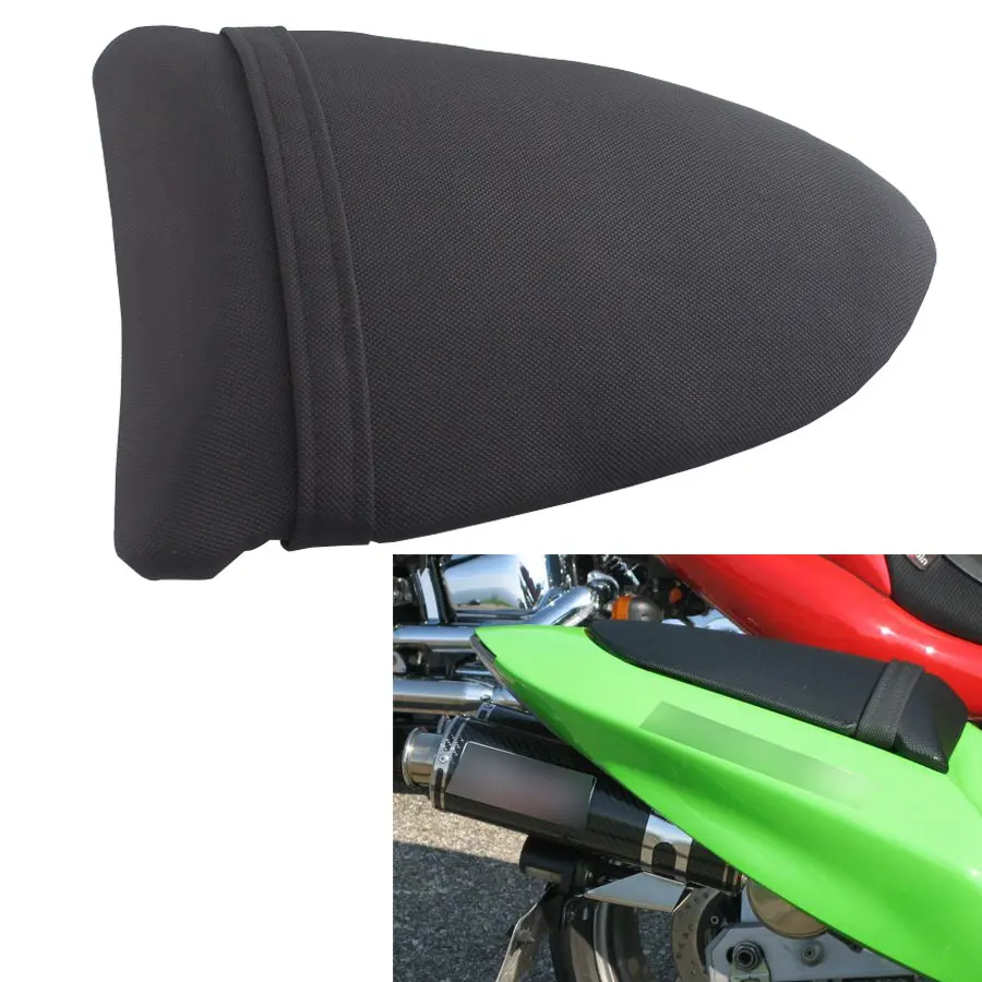 Motorcycle Rear Passenger Seat Pillion Cushion Black For Kawasaki Ninja ZX6R ZX-6R 2005 2006 ZX10R ZX-10R 2006 2007 Accessories