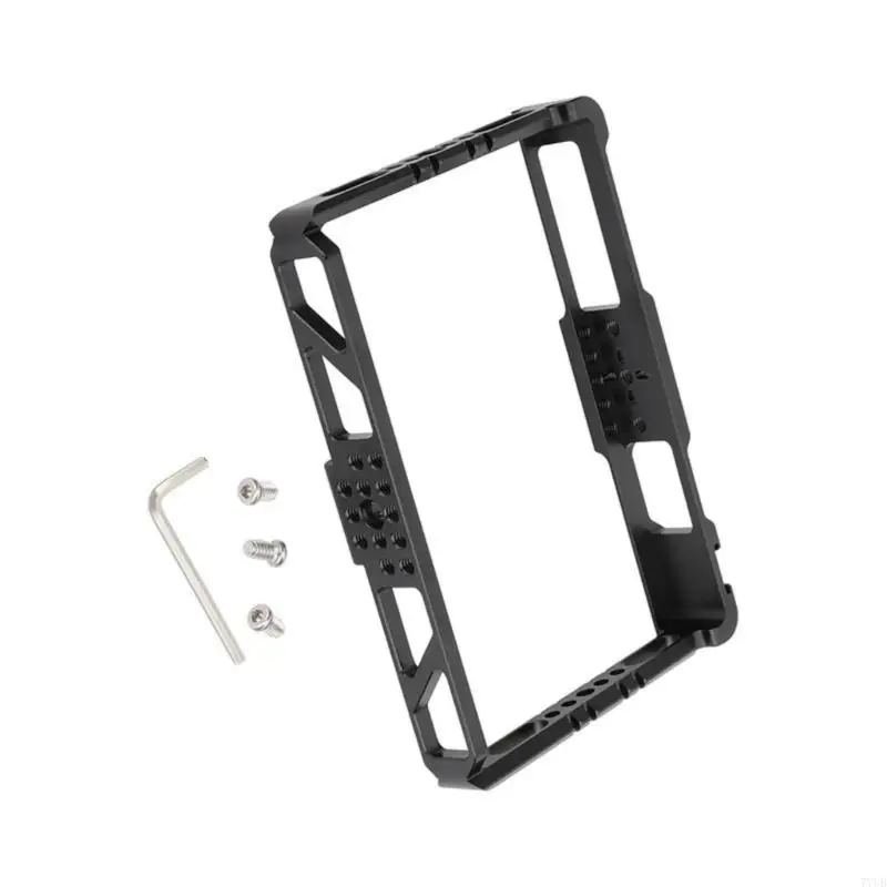 77UB Camera Video Cage with Cold Shoe Mount 1/4inch Thread Aluminum Monitors Cage